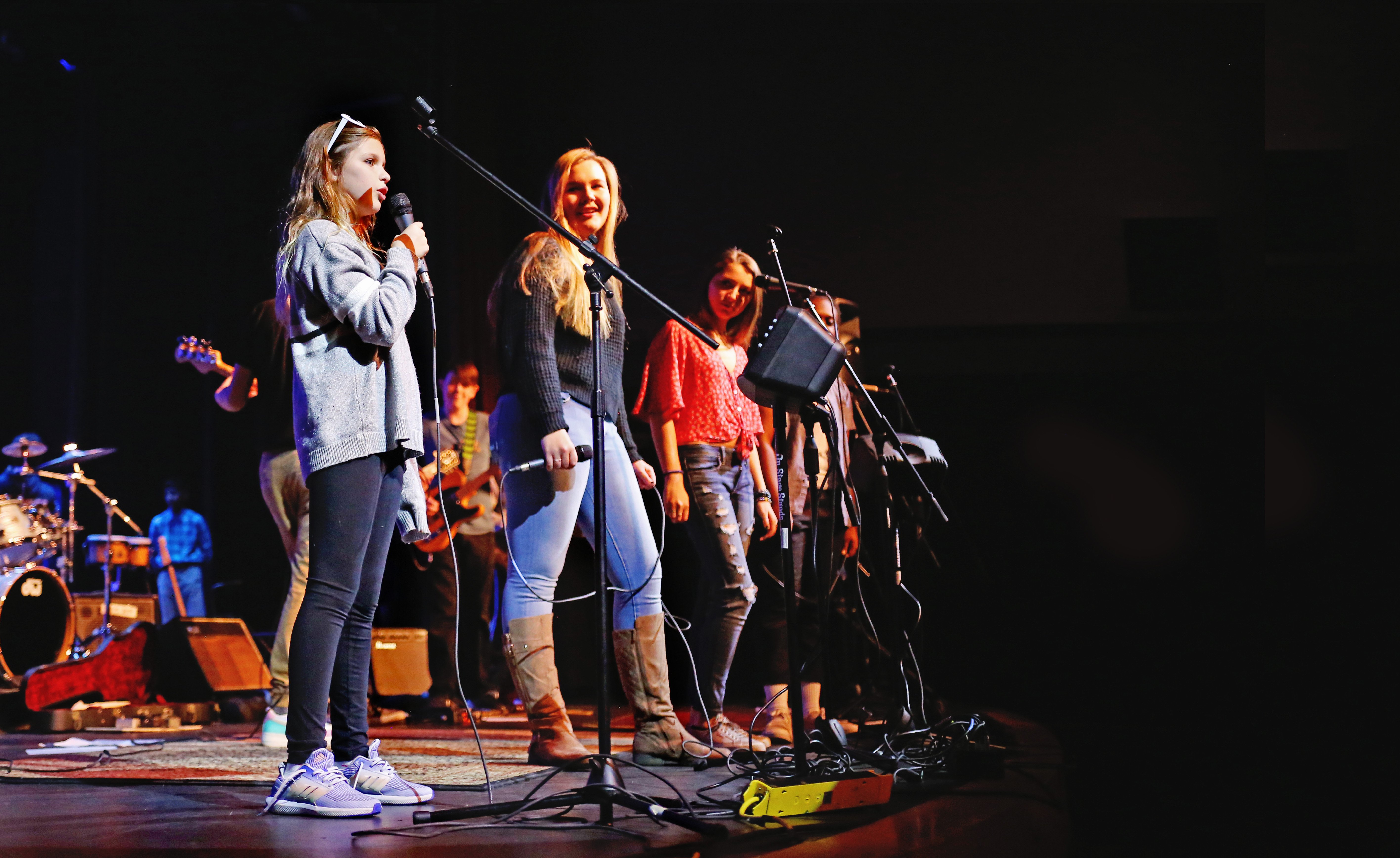 6th grader sings with St. Luke's Blues Band